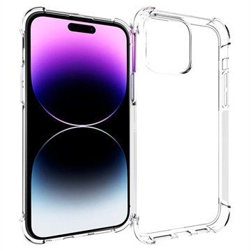 iPhone 15 Pro Max Støtsikkert TPU-deksel Gjennomsiktig