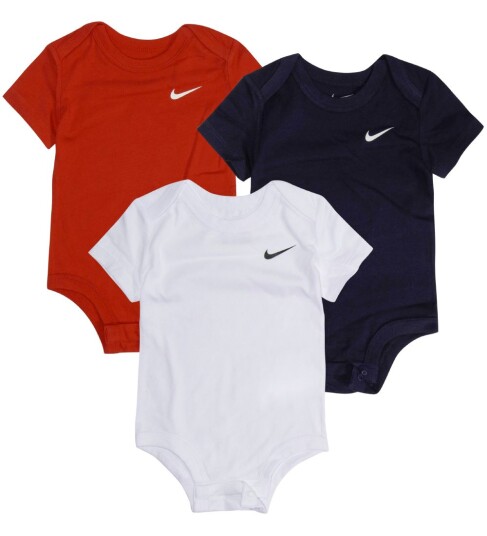 Nike 3R-3Pk Bodysuit - Multi/patterned - 62-68 Nike 3R-3Pk Bodysuit - Multi/patterned - 62-68