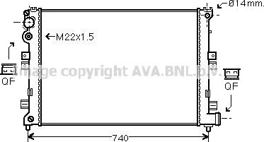 PRASCO CNA2089 Radiator motorkjøling PRASCO CNA2089 Radiator motorkjøling