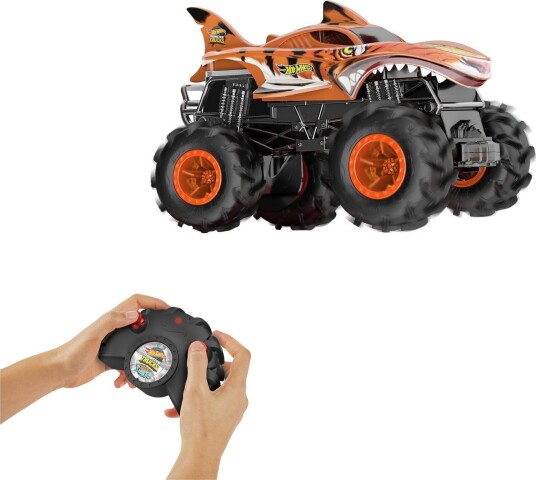 Hot Wheels Monster Trucks Tiger Shark RC bil 1:24 Fra 4 År