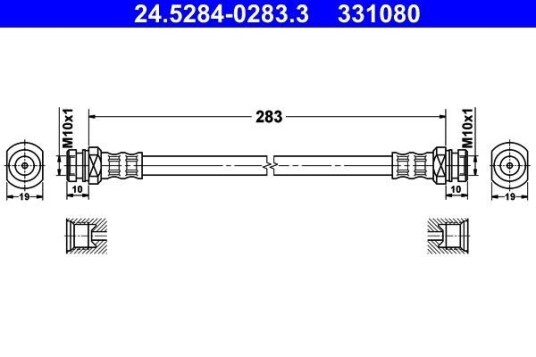 Bremseslange ATE 24.5284-0283.3