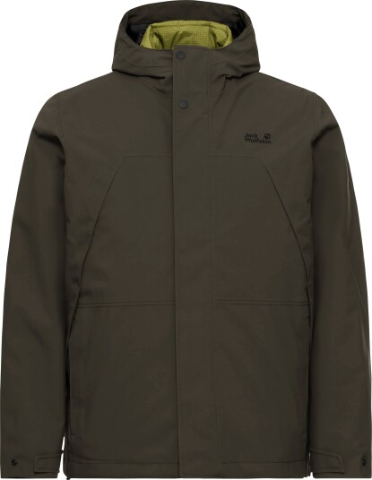 Jack Wolfskin Men"s Cold Camp 3in1 Jacket Obsidian Moss S