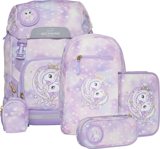 Beckmann Classic Ryggsekk Sett 22L Unicorn Princess Purple