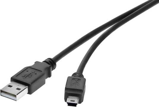 Renkforce Rf-4455807 0,3 M Usb A Mini-Usb B Usb 2.0 0,48 Gbit/S Sort