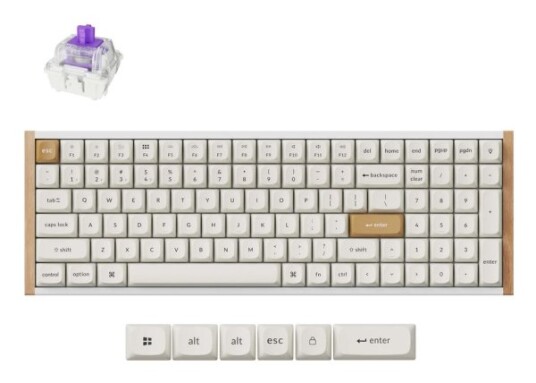 Keychron K4 HE K4H Q1 Hvit