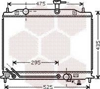 VAN WEZEL 83002080 Radiator motorkjøling