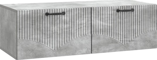 Vegghengt TV skap Betonggrå 98 x 41 x 30 cm Konstruert tre