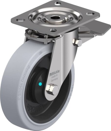 Blickle 853653 Lx-Poev 125Kad-St-Sg Styrehjul Med Bremse 125 Mm 250 Kg (1 Stk)