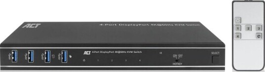 Act 4-Port Displayport 4K@60Hz Kvm-Bryter (Ac7934)