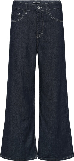 Mango Low Rise Wideleg Jeans Navy 40