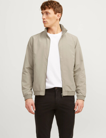 Jack & Jones Jjerush Harrington Bomber Noos - Brown - XL