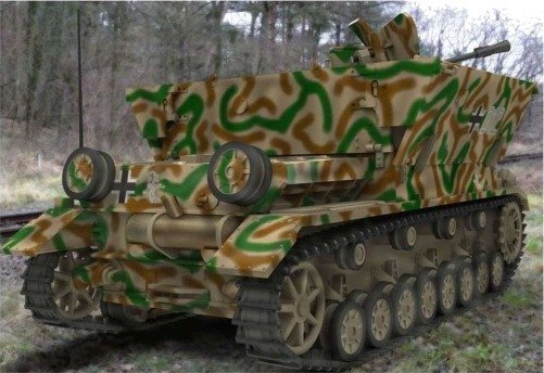 Modellsett Flakpanzer Iv "Möbelwagen" 3,7 Cm Flak