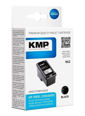 KMP H42 - black - ink cartridge (alternative for: HP 350XL HP CB336EE) - Blekkpatron Svart