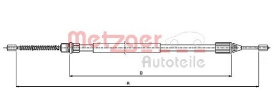 Metzger Tautrekk parkeringsbrems METZGER 10.6543