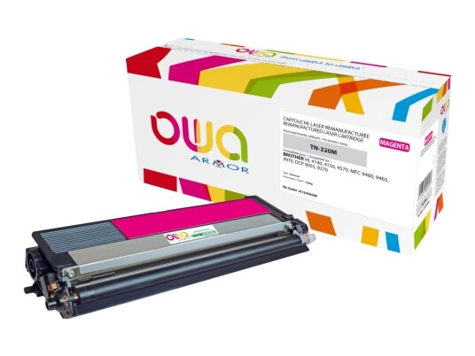 Owa - Magenta - Kompatibel - Tonerpatron Alternativ For: Brother Tn320m - For Brother Dcp-9055 Dcp-9270 Hl-4140 Hl-4150 Hl-4570 Mfc-9460 Mfc-9465 Mfc-9970