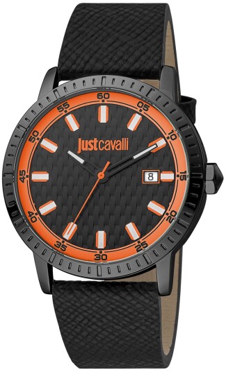 Just Cavalli Herreklokke JC1G216L0035 Classic Sort/Lær Ø42 mm Just Cavalli Herreklokke JC1G216L0035 Classic Sort/Lær Ø42 mm