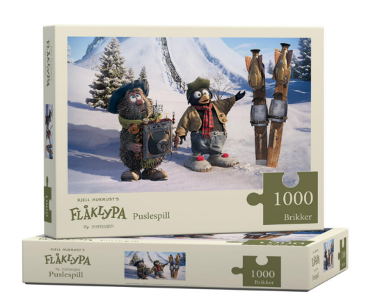 Puslespill   Flåklypa Rekorden skihopp   1000 brikker
