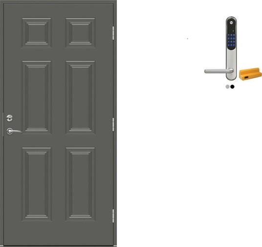 Ytterdør Swedoor Advance-Line Classic Ravel med Yale Entrus Ytterdør Swedoor Advance-Line Classic Ravel med Yale Entrus
