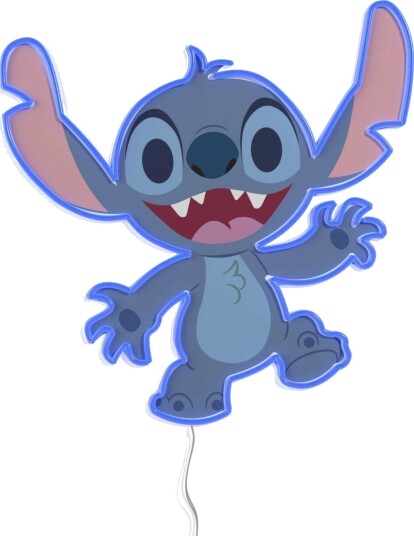 Yellowpop Disney Stitch LED Vegglampe   Blå
