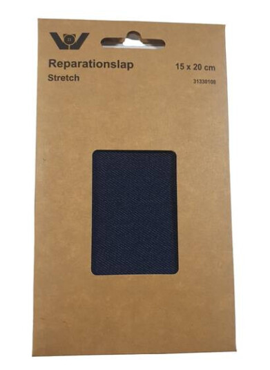 Reperasjonslapp 15 x 20 cm - Stretch Mørk blå denim