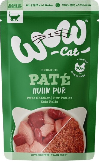 Wow Cat Våtfôr Adult Ren Kylling 24 X 125 G Wow Cat Våtfôr Adult Ren Kylling 24 X 125 G