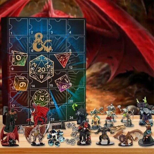 Dungeons and Dragons Kalender Overraskelsesgave til julepynt og gave adventskalender for fans eller barn