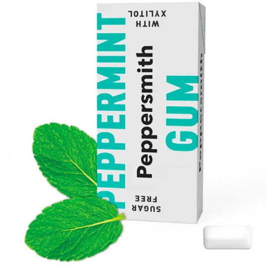 Xylitol tyggegummi PEPPERSMITH Gum Peppermint 15g Xylitol tyggegummi PEPPERSMITH Gum Peppermint 15g