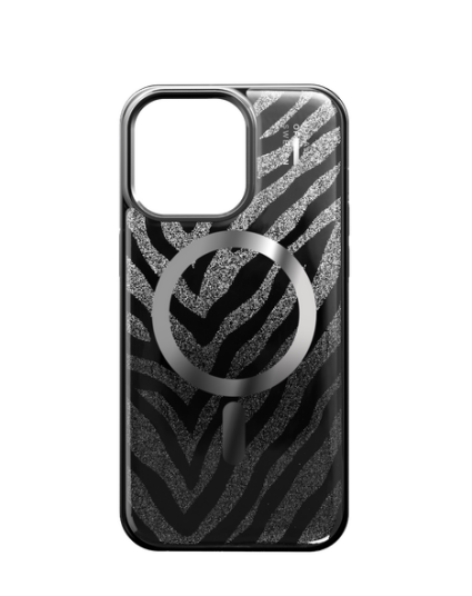 Ideal Of Sweden Clear MagSafe Case iPhone 15 Pro Max Zebra Mystique
