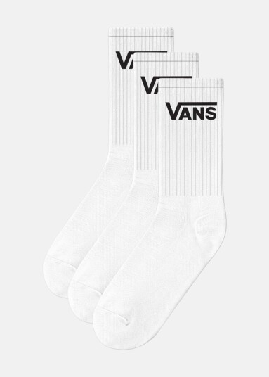 Vans Classic Crew White 31 34 Bomullsstrømper Vans Classic Crew White 31 34 Bomullsstrømper