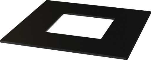 Pelmondo HPL bordplate 900 x 900 x 12 mm til Cube og Barcube black