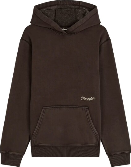 Wrangler Embroidery Hoodie CHOCOLATE TORTE M