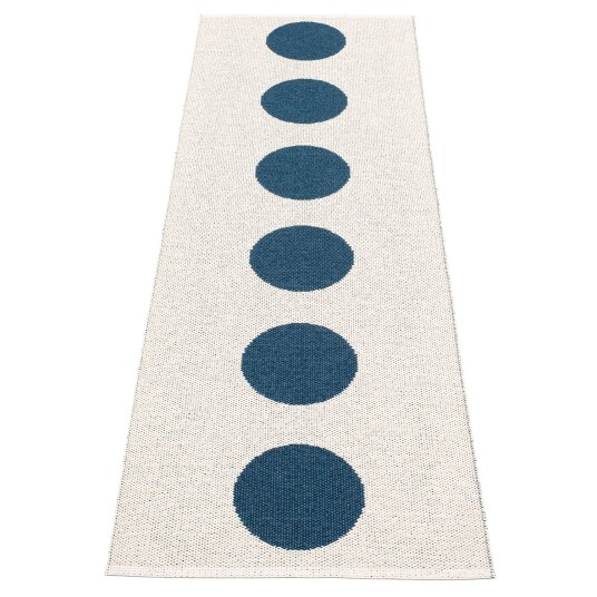 Pappelina Vera matte 70x225 cm ocean blue / vanilla
