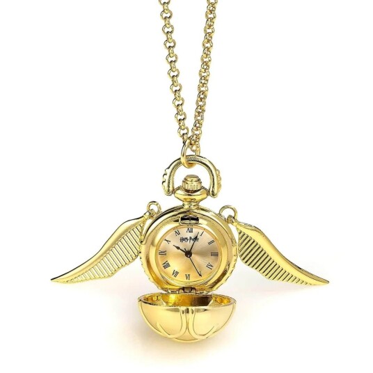 Carat Shop, The Harry Potter Watch Halskjede Golden Snitch (Gullbelagt)