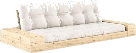 Karup Design Base Sovesofa med Sideboks Klarlakkert Furu/701 Naturfarget