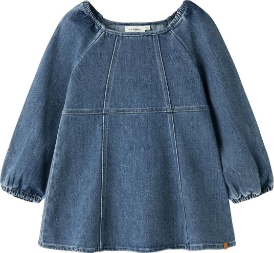 Lil"Atelier Nmfobello Ls Loose Dnm Dress 1144 Se Lil   Blue   116