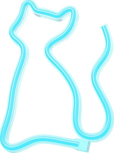 Neolia NNE24 Neon LED nattlys Katt Turkis Neolia NNE24 Neon LED nattlys Katt Turkis