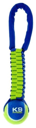 K9 Zs Tennisball Twist Tug 31cm K9 Zs Tennisball Twist Tug 31cm