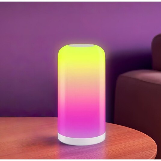 RGBIC+CCT LED bord/nattlampe   Hvit touch styring IP20 innendørs   Dimbar : Dimbar Kulør : RGB + CCT Varm til Kald Hvit