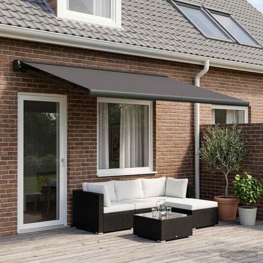 Reserveduk til markise Antrasitt 600 × 300 cm Polyester