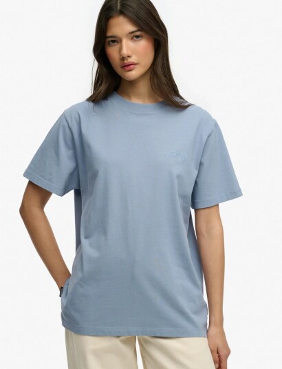Superdry Essential Logo Loose Tee Blue 8