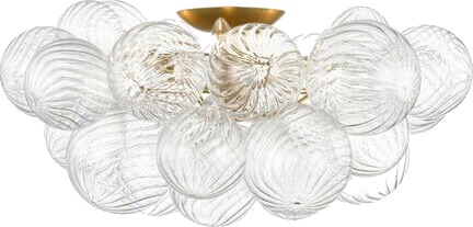 Talia 25" Flush Mount Silver