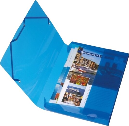 Herlitz 1948686 A4 Polypropylen Pp Blå 4 Cm Elastisk Bånd