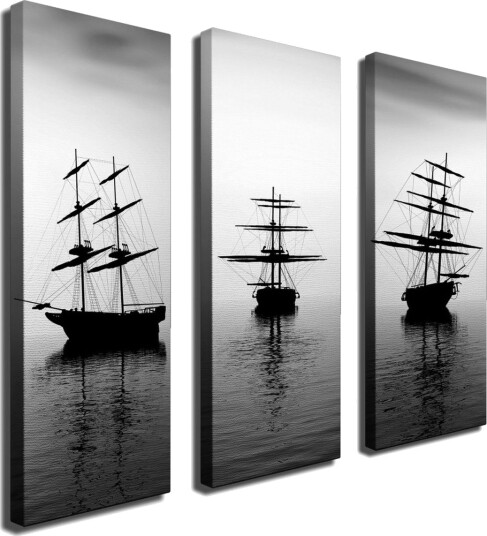 Dekorativ Canvasbilde 3 Deler Flerfarget