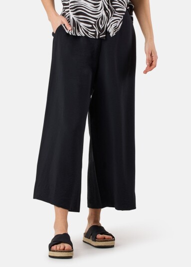 Seaside Hudson Solid Pants W Black 36 Hverdagsbukser