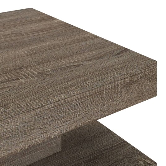 vidaXL Sofabord grå 60x60x35 cm MDF