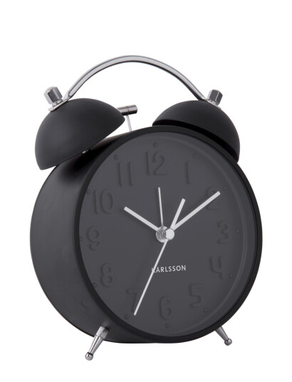 KARLSSON Alarm Clock Iconic - Black - 16.5X11X5.5CM KARLSSON Alarm Clock Iconic - Black - 16.5X11X5.5CM