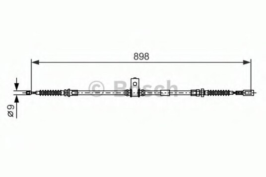 Bremsewire BOSCH 1 987 482 397