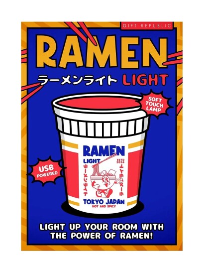 Gift Republic Lampa Ramen Blue 16x11.5x11.5cm