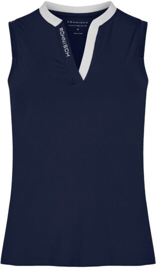 Röhnisch Abby Sleeveless Top Dame Navy/hvit L