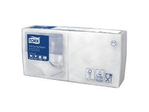 Serviet Tork 24X24 Cm 3-Lag Hvit,200 Stk/Pk